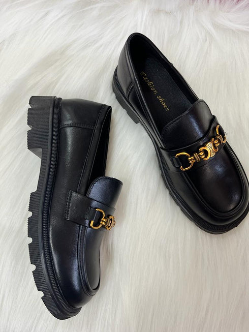 Round Toe Chunky Loafers